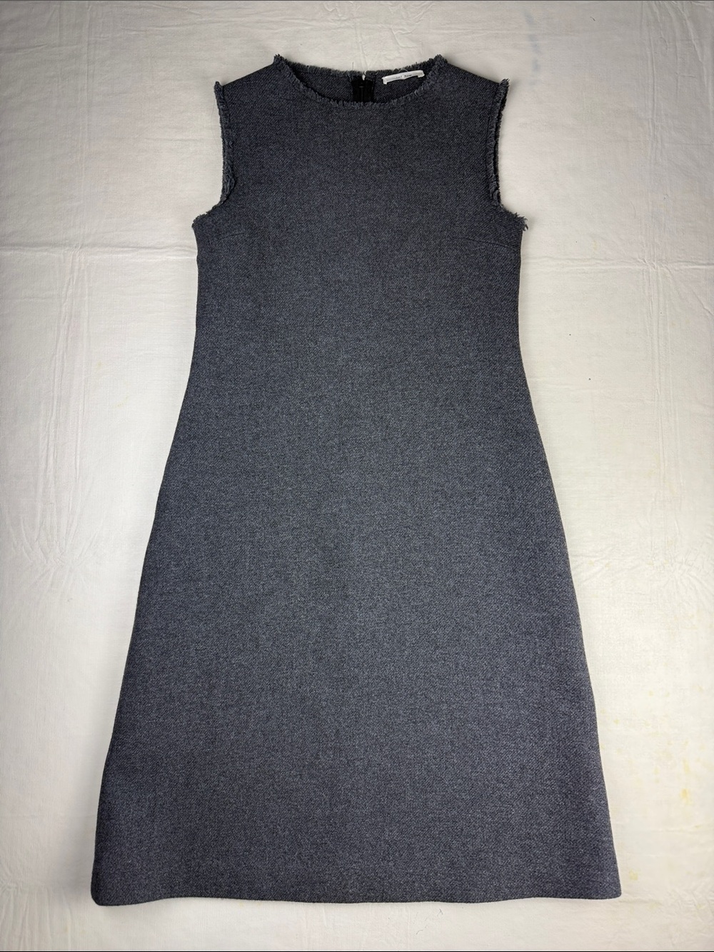 The Row Women's Amor Midi Dress Sleeveless Charcoal Knit A-Line Dress Size 6
